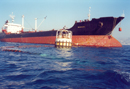 Tanker discharging at Zouk SBM